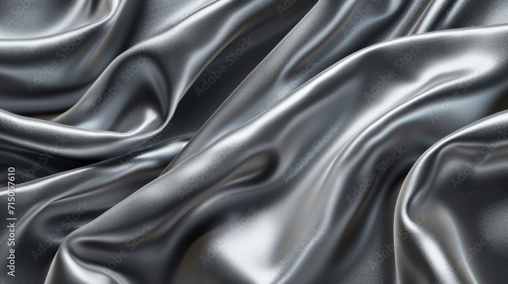 Fototapeta premium Close Up View of Shiny Fabric, Texture, Detail, and Elegance Captured