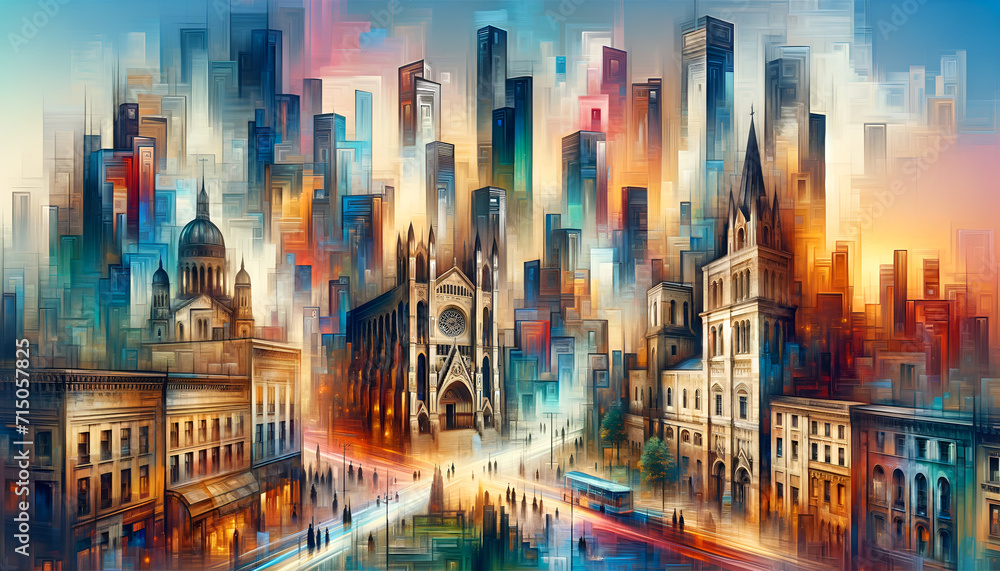 Naklejka premium Timeless Metropolis