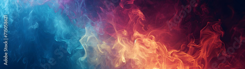 Multicolored Smoke and Water Background, A Vibrant and Abstract Photo