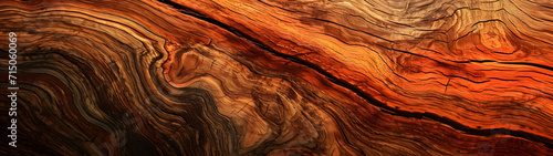 Close-Up of Detailed Wood Grain Pattern for Background or Texture