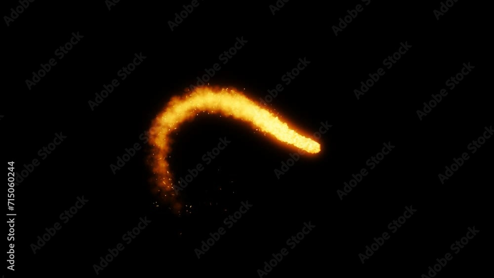 Magic Light of Celestial Inferno: Glowing Fire Trails Illuminate the Cosmic Expanse Magic Light of Celestial Inferno: Glowing Fire Trails Illuminate the Cosmic Expanse