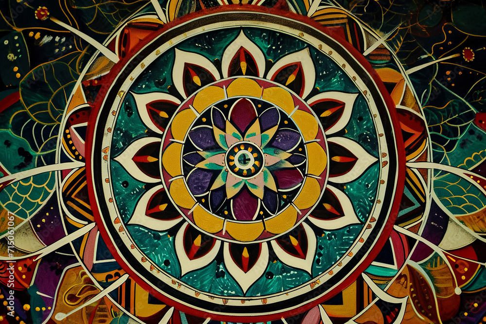 mandala with intricate patterns