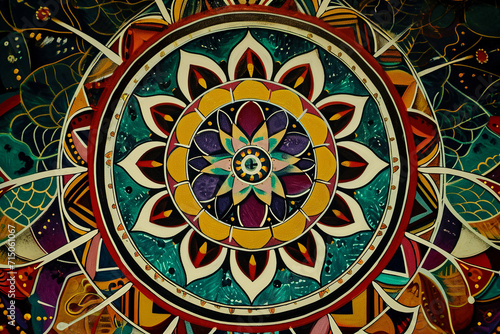 mandala with intricate patterns