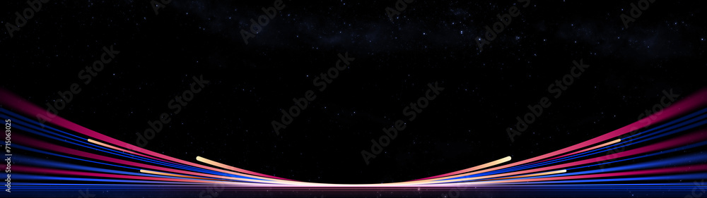 Fototapeta premium A Mesmerizing 3D Abstract Multicolor Visualization