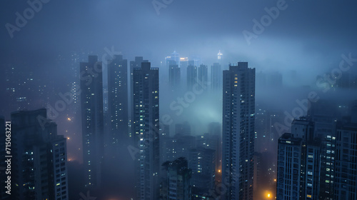city skyline at night © Zakaria