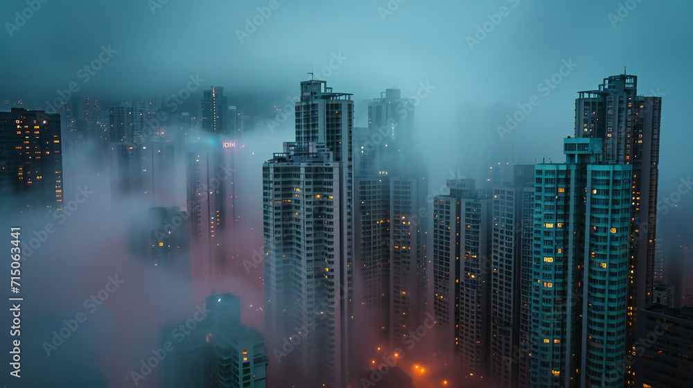 city skyline at night city skyline at night