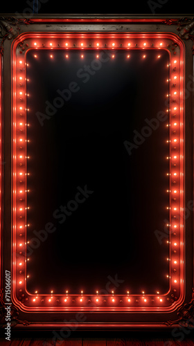 red light billboard frame template 
