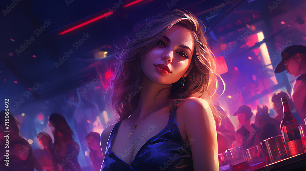 woman dancing in nightclub woman dancing in nightclub