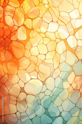 Amber pattern Voronoi pastels © Michael