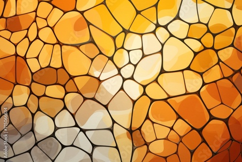 Amber pattern Voronoi pastels