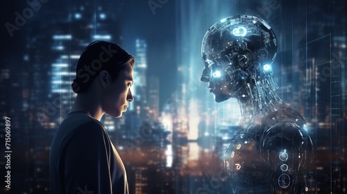 Conceptual interaction of man with artificial intelligence