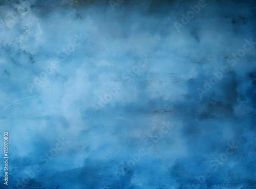 Acrylic blue wall background. Abstract painting for banner, website, texture. Oil art aquamarine, light white and dark blue, sleek metallic finish