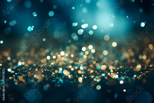 Light abstract glowing bokeh light. Shining star, sun particles and sparks with lens flare effect on black background. Sparkling magical dust particles. Christmas concept