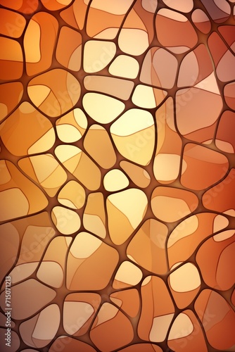 Brown pattern Voronoi pastels