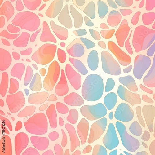 Coral pattern Voronoi pastels