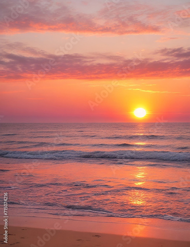 sunset over the sea
