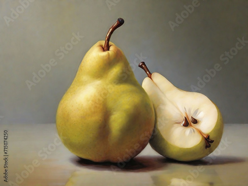 pears on a table