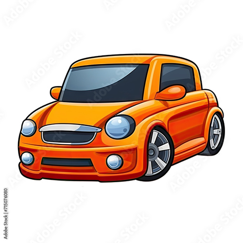 orange sports car