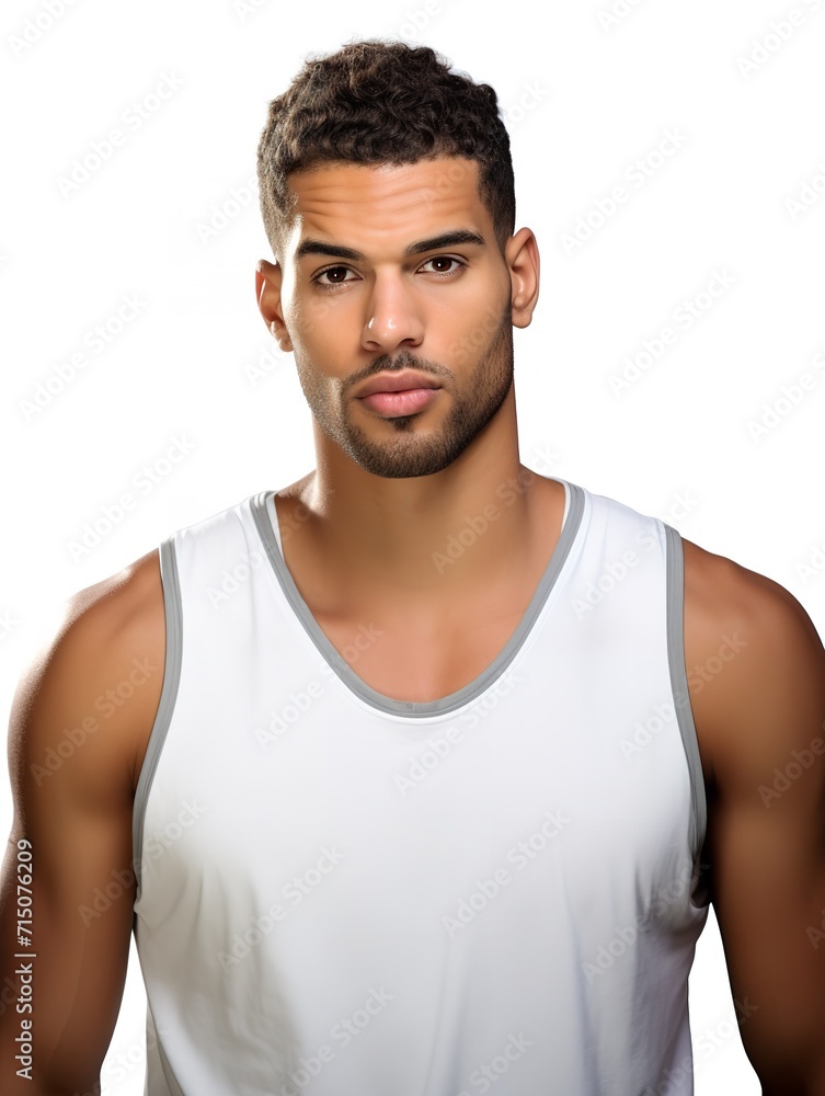 Dynamic Male Basketball Player on Court, AI Generated Dynamic Male Basketball Player on Court, AI Generated
