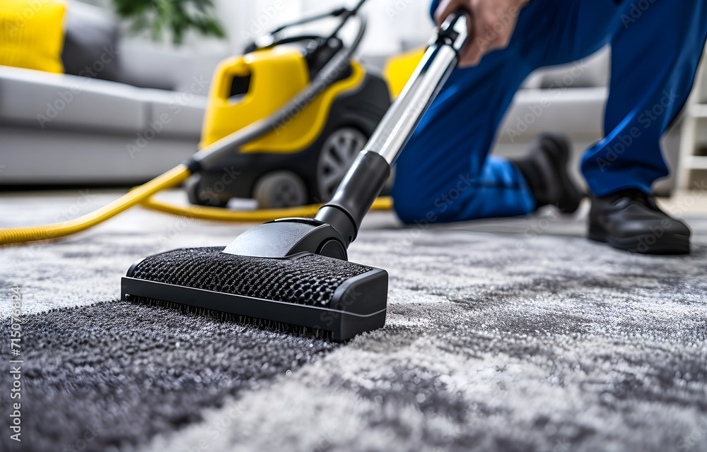 person vacuuming and cleaning a carpeting person vacuuming and cleaning a carpeting