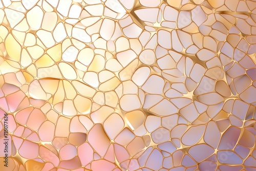 Gold pattern Voronoi pastels 
