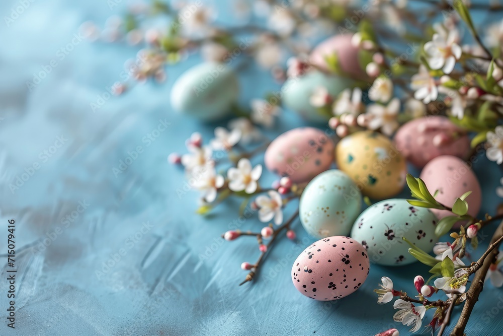 Colorful Easter eggs on a clean, picturesque background. Spring background for Easter. Colorful Easter eggs on a clean, picturesque background. Spring background for Easter.