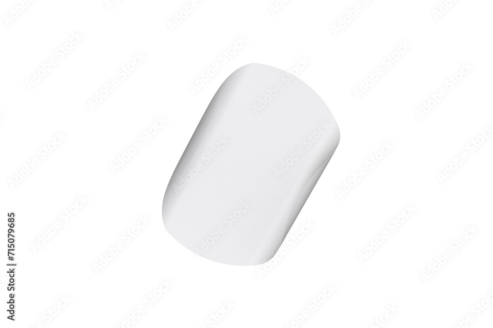 Circle white sticker with rounded edges Circle white sticker with rounded edges