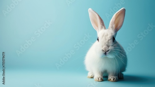Healthy cute Easter bunny. animal symbol of the Easter holiday.