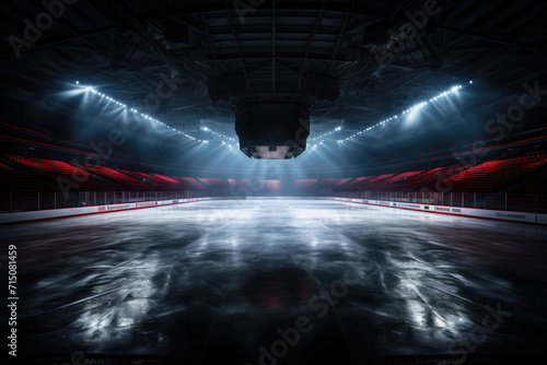 Hockey ice rink sport arena at the stadium sports complex © Michael