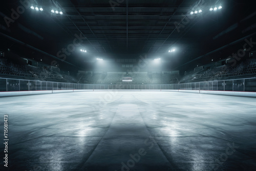 Hockey ice rink sport arena at the stadium sports complex © Michael
