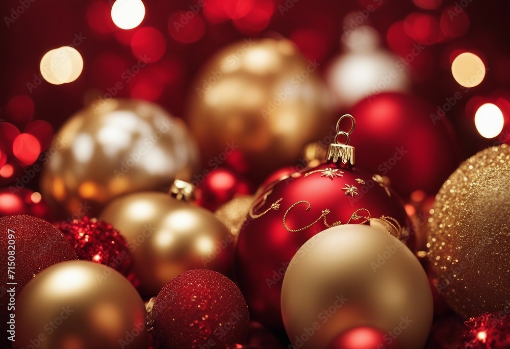 Red and Gold Christmas Bulbs for Holiday Decorations Red and Gold Christmas Bulbs for Holiday Decorations