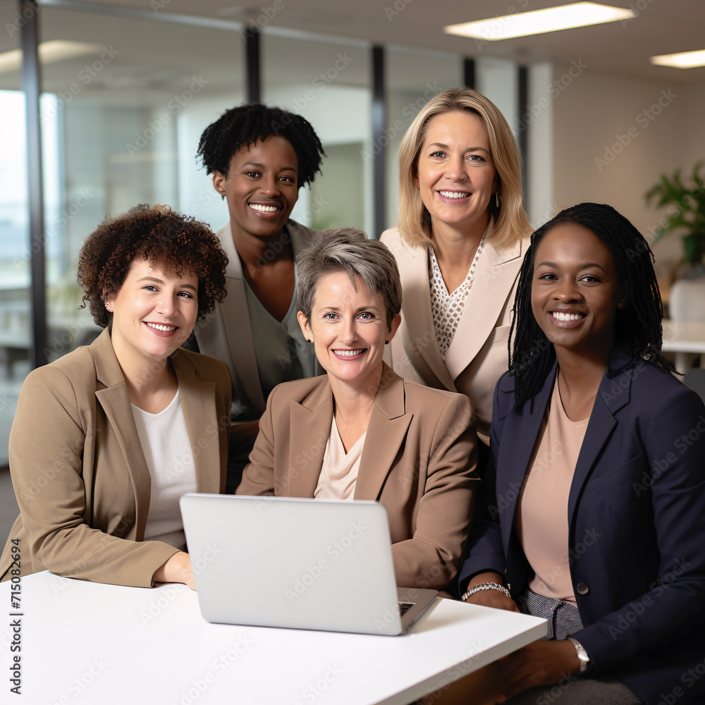 diverse bussiness women in a warm neutral color diverse bussiness women in a warm neutral color