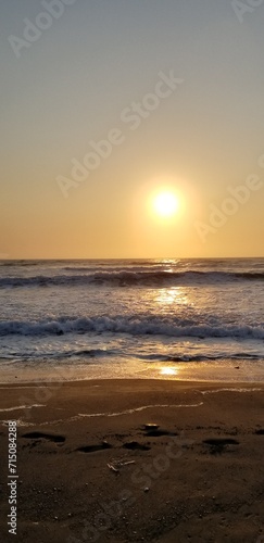 sunset on the beach