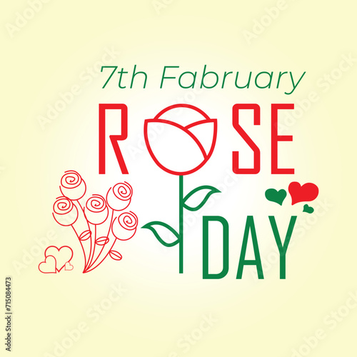 Rose Day Design, you can use this beautiful design on the upcoming Rose Day. You can easily edit and customize it.