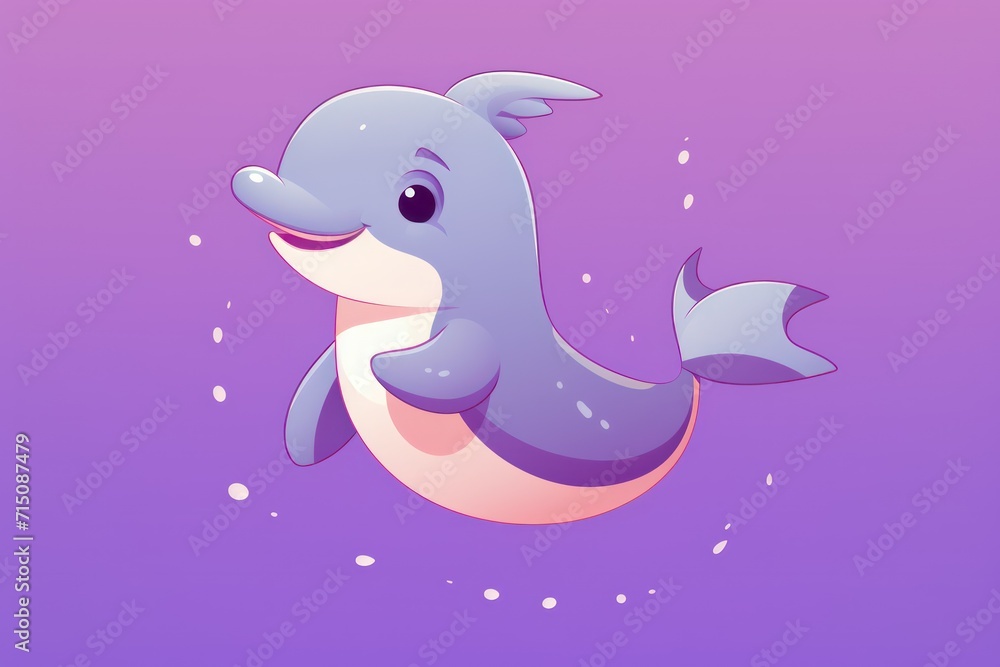 a cartoon dolphin with a purple background and a purple background with a purple background and a purple background with a blue dolphin. a cartoon dolphin with a purple background and a purple background with a purple background and a purple background with a blue dolphin.
