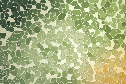 Moss green pattern Voronoi pastels