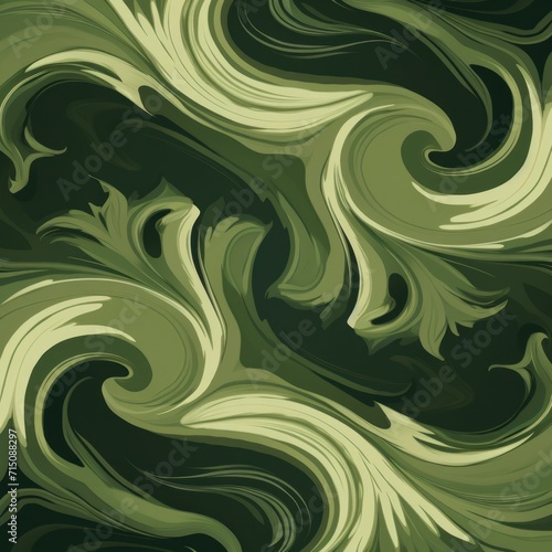 Olive marble swirls pattern