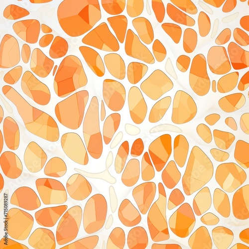 Orange pattern Voronoi pastels