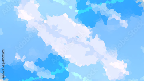 Low poly texture. Polygonal design illustration. Abstract blue sky background