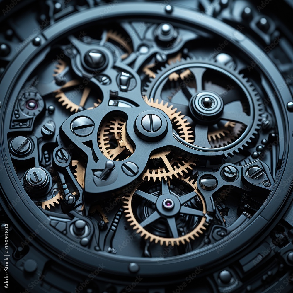  a close up of a watch face with a lot of cogs on the inside of the watch face and a lot of dials on the outside of the outside of the watch face.
