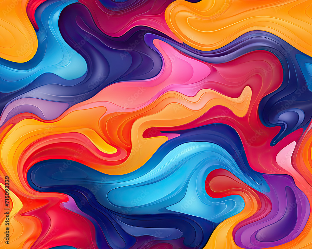 Fototapeta premium abstract colorful background with waves