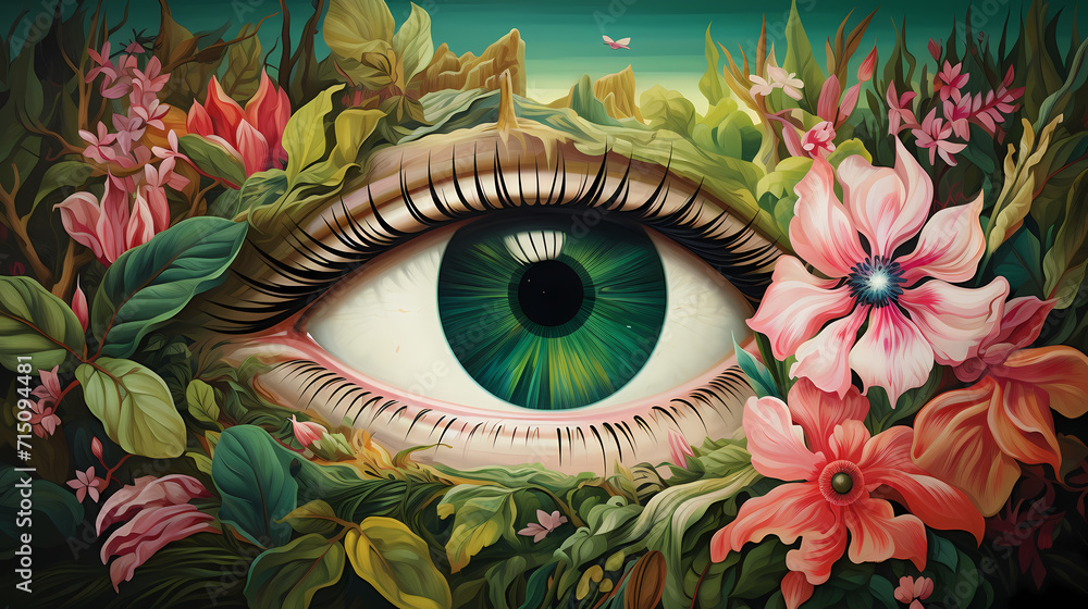 Vision of Vibrance: The Eye's Dreamy World
