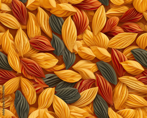 abstract pasta pattern