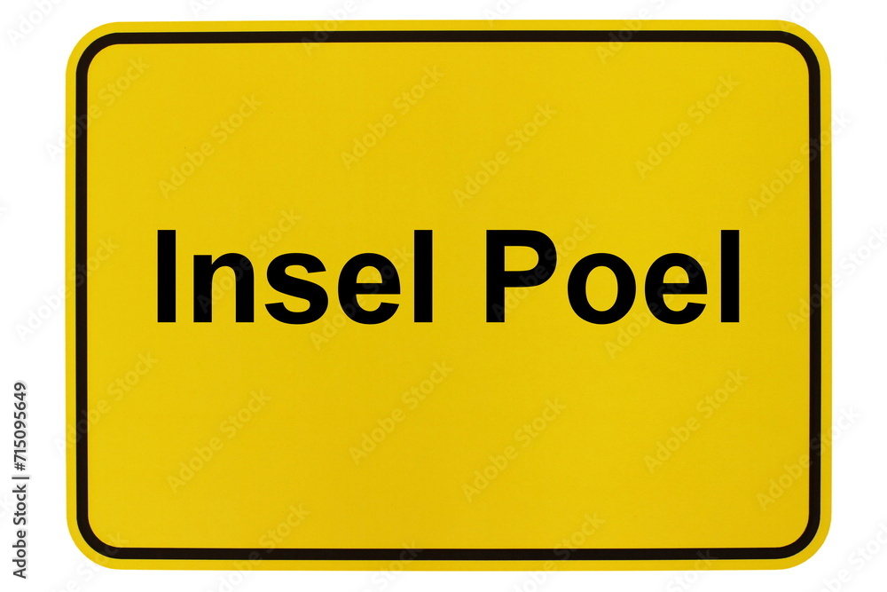 Illustration eines Ortsschildes der Gemeinde Insel Poel in Mecklenburg-Vorpommern Illustration eines Ortsschildes der Gemeinde Insel Poel in Mecklenburg-Vorpommern