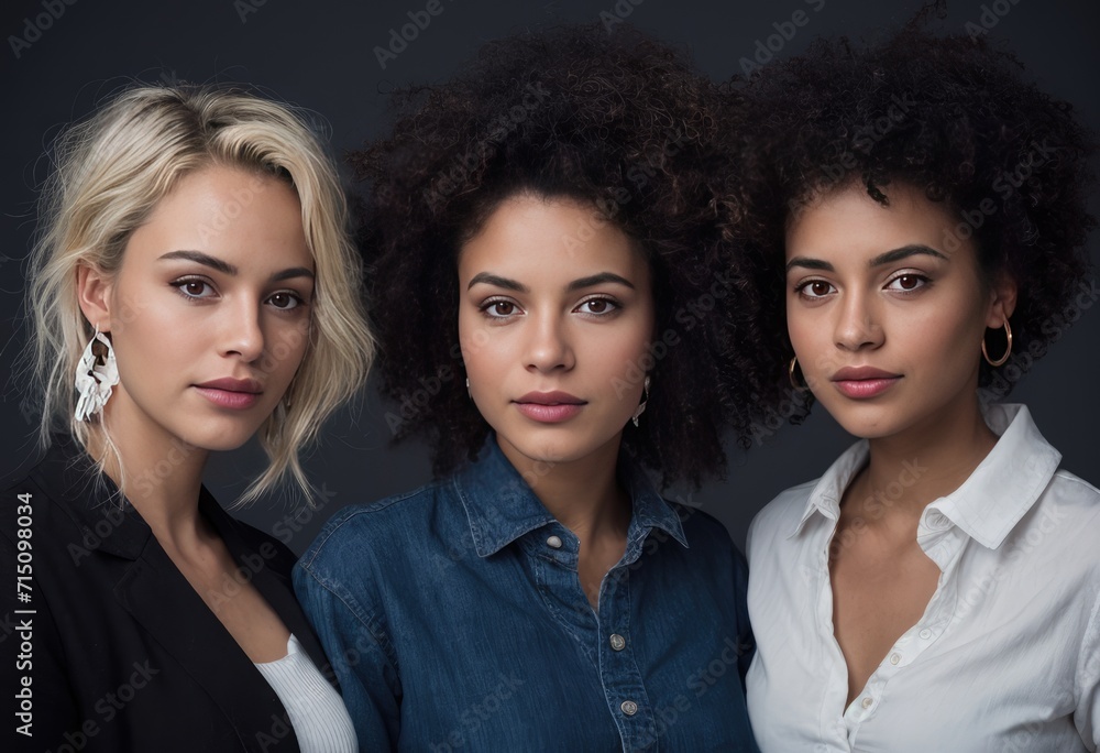 Portrait of Happy multiethnic people, young group of friends diversity Equity and belonging concept Portrait of Happy multiethnic people, young group of friends diversity Equity and belonging concept