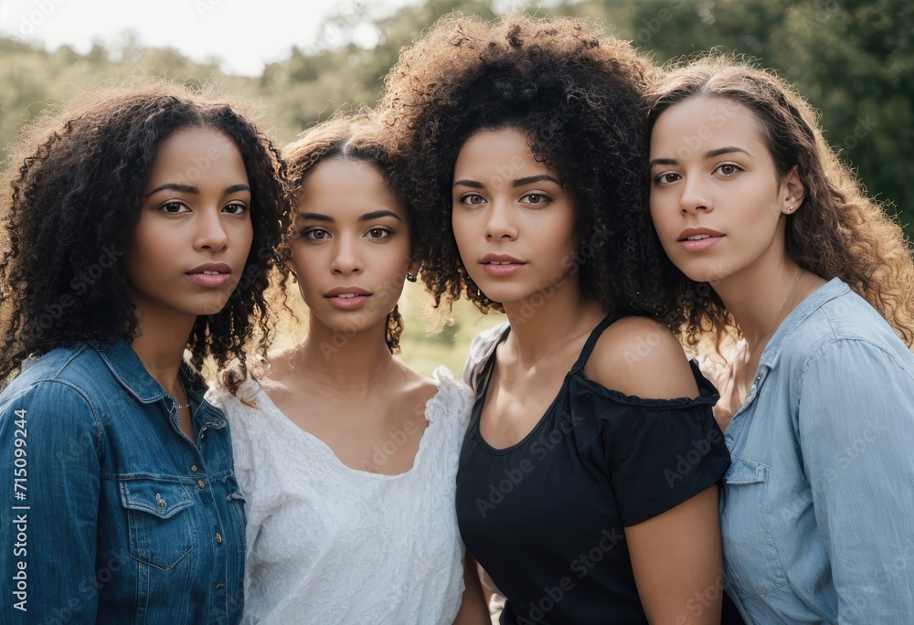 Portrait of Happy multiethnic people, young group of friends diversity Equity and belonging concept Portrait of Happy multiethnic people, young group of friends diversity Equity and belonging concept