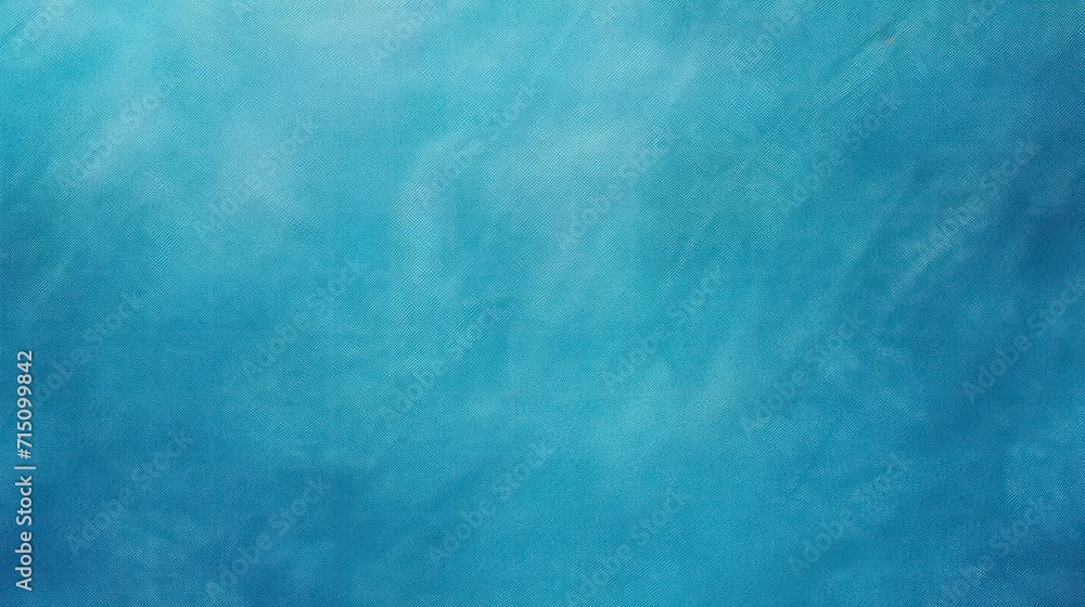 azure blue, ocean blue abstract vintage background for design. Fabric cloth canvas texture. Color gradient, ombre. Rough, grain. Matte, shimmer - obrazy, fototapety, plakaty 