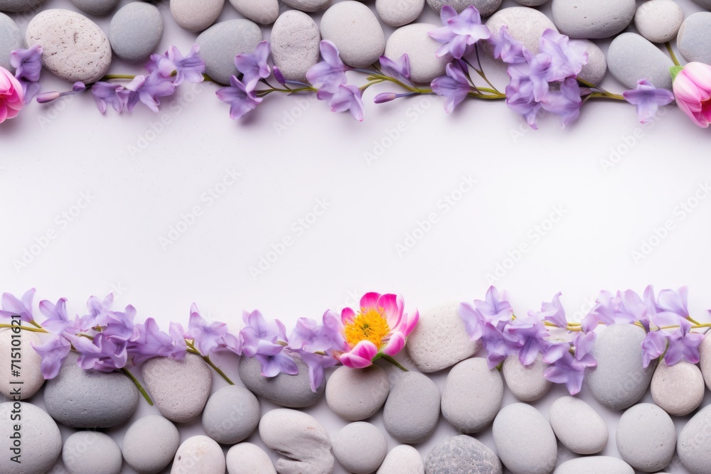 a picture of some rocks and flowers on a white background with a place for a text or an image of some rocks and flowers on a white background with a place for text. a picture of some rocks and flowers on a white background with a place for a text or an image of some rocks and flowers on a white background with a place for text.