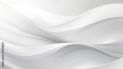 Abstract image in the form of waves with a combination of gradient of white and gray shades for wallpaper background for advertising or gift wrapping and web design. Generative AI