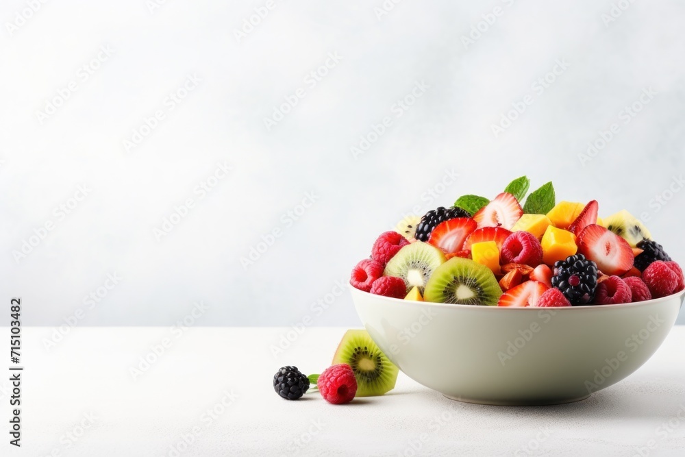 a bowl of fruit with kiwis, raspberries, oranges, and strawberries in it. a bowl of fruit with kiwis, raspberries, oranges, and strawberries in it.